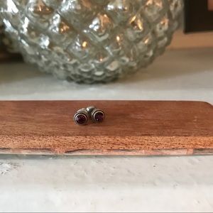 Purple stud earrings